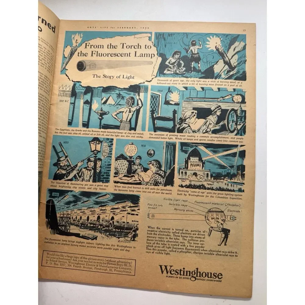 Boys’ Life Feb 1944 WWII Boy Scouts Coca-Cola RC Cola Magazine